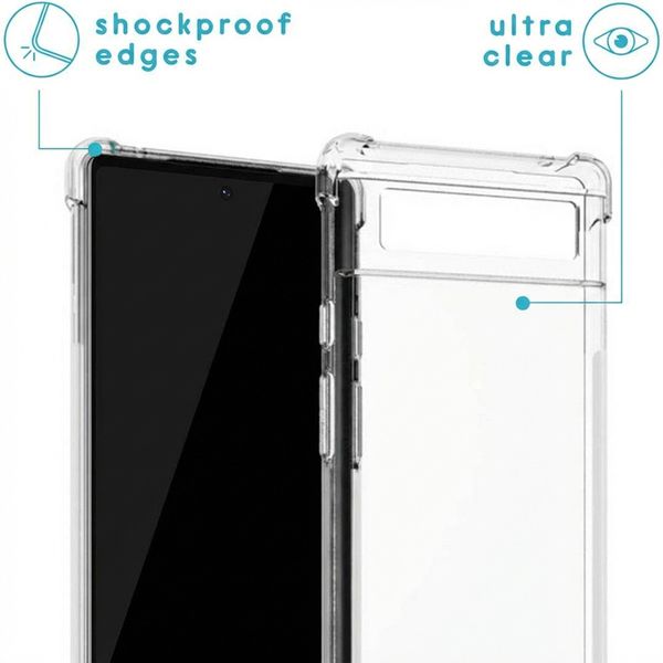 imoshion Coque arrière transparente avec cordon Google Pixel 6 - Noir