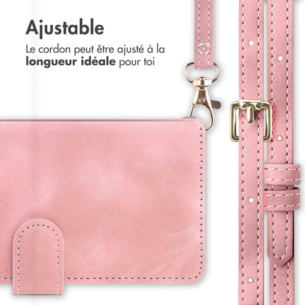 imoshion Etui de télephone portefeuille avec cordon Samsung Galaxy S21 FE - Rose