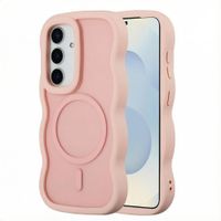 Selencia Coque arrière Wavy avec MagSafe Samsung Galaxy S25 / S24 - Soft Pink