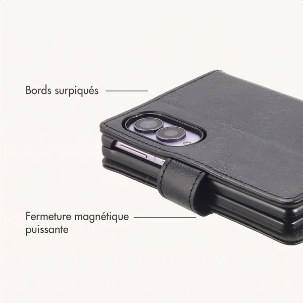 imoshion Étui de télephone portefeuille de luxe Samsung Galaxy Z Fold 8 - Noir