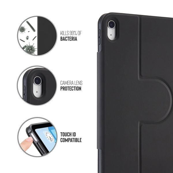Pipetto Origami No5 Rotating Folio Case Apple iPad Air 13 pouces (2026) M4 / (2025) M3 / (2024) M2 - Noir