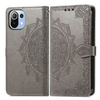 imoshion Etui de télephone Mandala Xiaomi Mi 11 Lite (5G/4G) / 11 Lite 5G NE - Gris