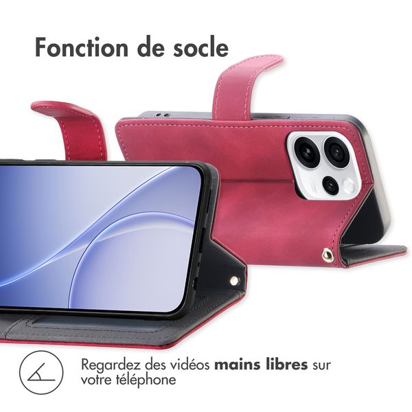 imoshion Etui de télephone portefeuille avec cordon Oppo Reno15 F (5G) - Rouge
