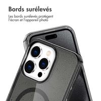 imoshion Coque Pailletée avec MagSafe Apple iPhone 15 Pro Max - Glitter Noir
