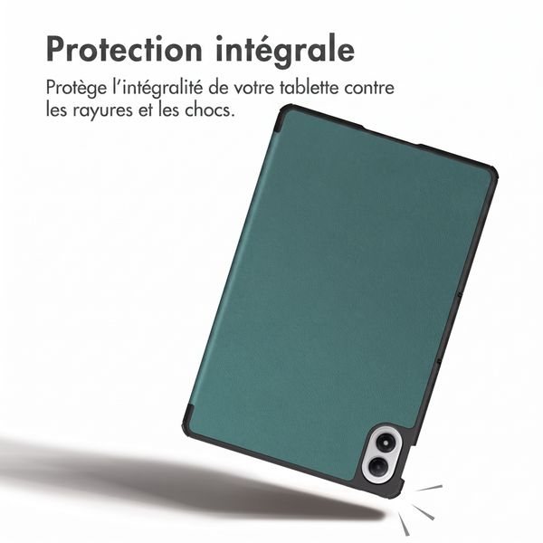 imoshion Coque tablette Trifold Xiaomi Redmi Pad 2 Pro / Poco Pad M1 - Vert foncé