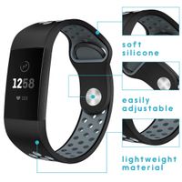 imoshion Bracelet sport silicone Fitbit Charge 3 / 4 - Noir
