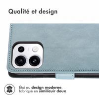 imoshion Étui de télephone portefeuille de luxe Oppo Reno 16 / 16 Pro - Bleu clair