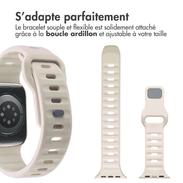 imoshion Bracelet Active Sport en silicone Apple Watch | 38/40/41/42 mm - Starlight