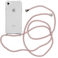 imoshion Coque arrière transparente avec cordon Apple iPhone SE (2022 / 2020) / 8 / 7 - Rose Doré