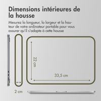 Accezz Pochette ordinateur 13-14 pouces - Bleu