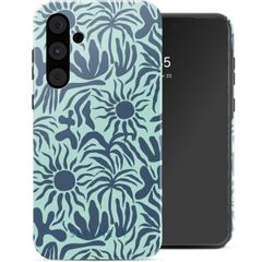 Selencia Coque arrière Vivid Samsung Galaxy A55 - Tropical Vibes Light Blue
