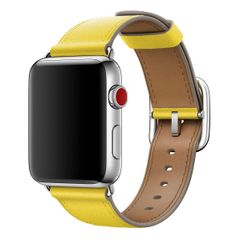 Apple Bracelet Leather Band Classic Buckle Apple Watch | 38/40/41/42 mm - Spring Yellow