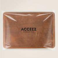 Accezz Leather Pochette ordinateur Apple MacBook 13 pouces - Cognac