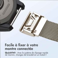imoshion Bracelet QuickFit® Milanais  - Connexion Garmin 20 mm - Taille L/XL - Starlight