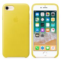Apple Coque Leather Apple iPhone SE (2022 / 2020) / 8 / 7 - Spring Yellow