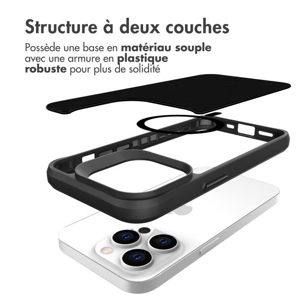 imoshion Rugged Hybrid Carbon Case avec MagSafe Apple iPhone 14 Pro Max - Noir