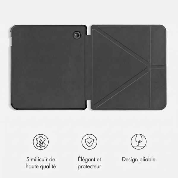 imoshion Étui de liseuse portefeuille Pliable Kobo Libra Colour - Noir