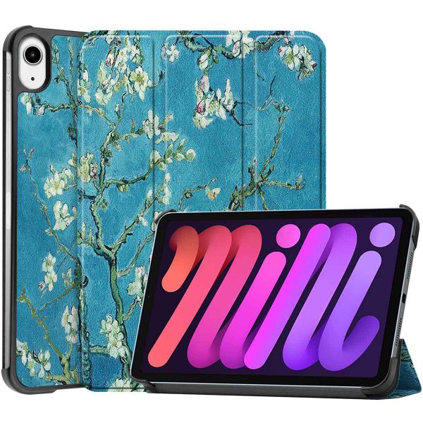 imoshion Coque tablette Design Trifold Apple iPad Mini 7 (2024) / iPad Mini 6 (2021) - Green Plant