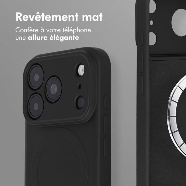 imoshion Coque Couleur avec MagSafe Apple iPhone 18 Pro / 17 Pro - Noir