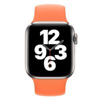 Apple Bracelet Boucle unique en Silicone Apple Watch | 44/45/46/49 mm - Taille 9 - Kumquat