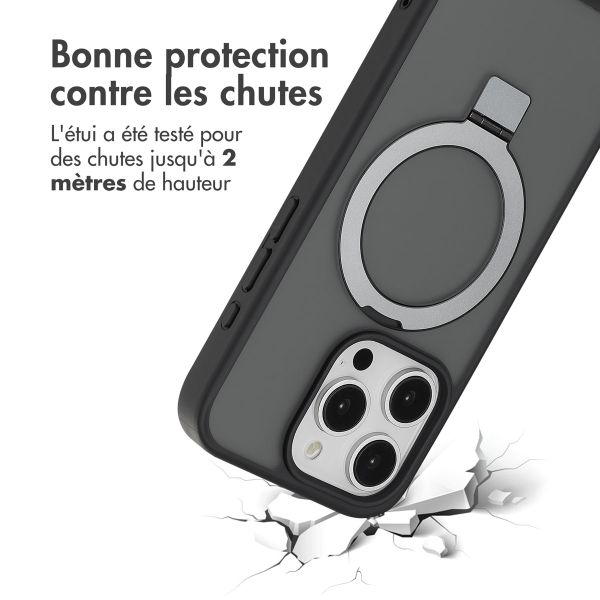 Accezz Coque Ring Stand avec MagSafe Apple iPhone 15 Pro - Noir