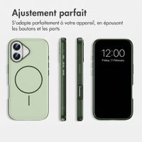 imoshion Coque arrière Color avec Thin MagSafe Ring Apple iPhone 17 - Vert foncé