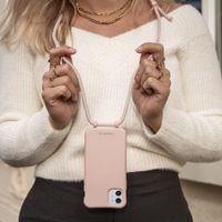 imoshion Coque de couleur avec cordon amovible Apple iPhone 12 (Pro) - Rose