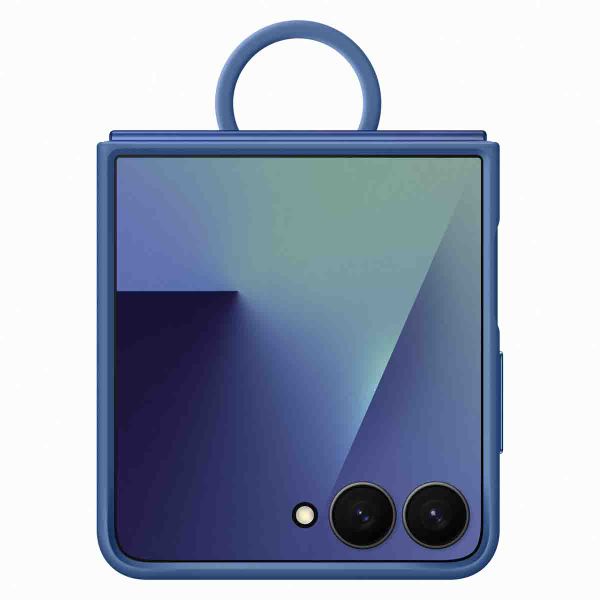 Samsung Original Coque en silicone Ring Samsung Galaxy Z Flip 7 - Blue