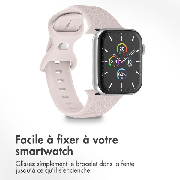 imoshion Bracelet en silicone Mandala Apple Watch | 38/40/41/42 mm - Rose