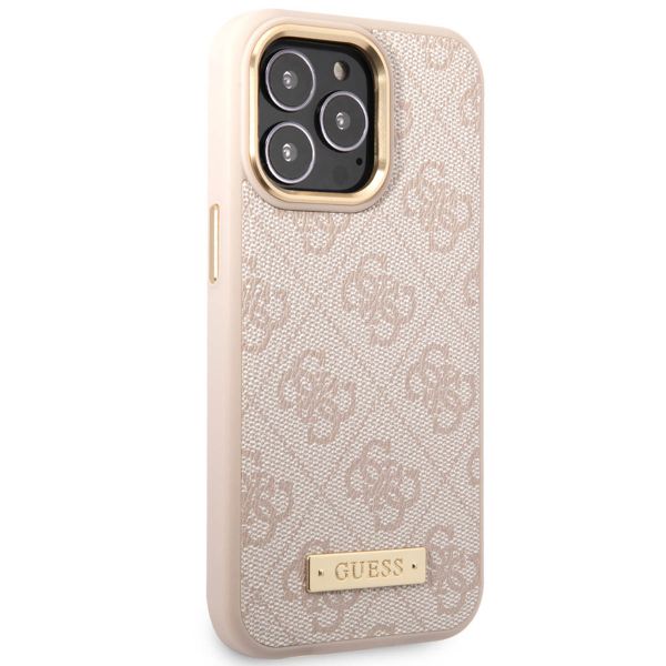 Guess Coque 4G Logo Monogram MagSafe Apple iPhone 14 Pro Max - Rose