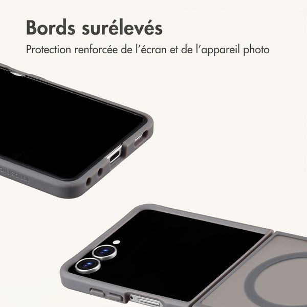 imoshion Coque Color Guard avec MagSafe Samsung Galaxy Z Flip 8 - Gris