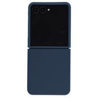 Accezz Coque Liquid Silicone avec MagSafe Samsung Galaxy Z Flip 8 - Bleu foncé
