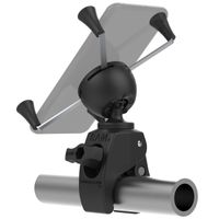 RAM Mounts Support de téléphone X-Grip® Tough-claw pour vélo / scooter / moto - Rotation à 360° - Universel - Grand - Noir