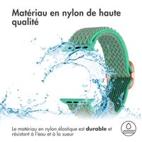 imoshion Bracelet en nylon élastique Apple Watch | 38/40/41/42 mm - Turquoise