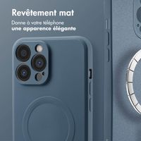 imoshion Coque Couleur avec MagSafe Apple iPhone 13 Pro Max - Bleu foncé
