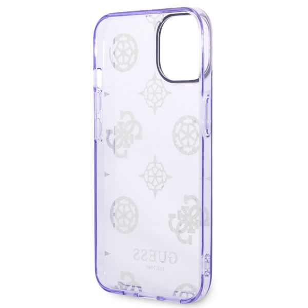 Guess Coque Peony Glitter Apple iPhone 14 - Lila
