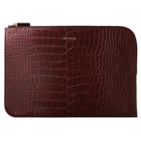 Selencia Pochette ordinateur Croco 14 pouces - Burgundy