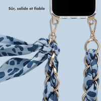 Selencia Bracelet de luxe avec écharpe - Bleu
