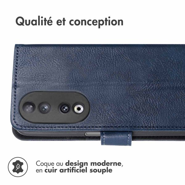imoshion Étui de télephone portefeuille de luxe Honor 90 - Bleu foncé