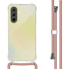 imoshion Coque arrière transparente avec cordon Samsung Galaxy A36 - Rose Doré