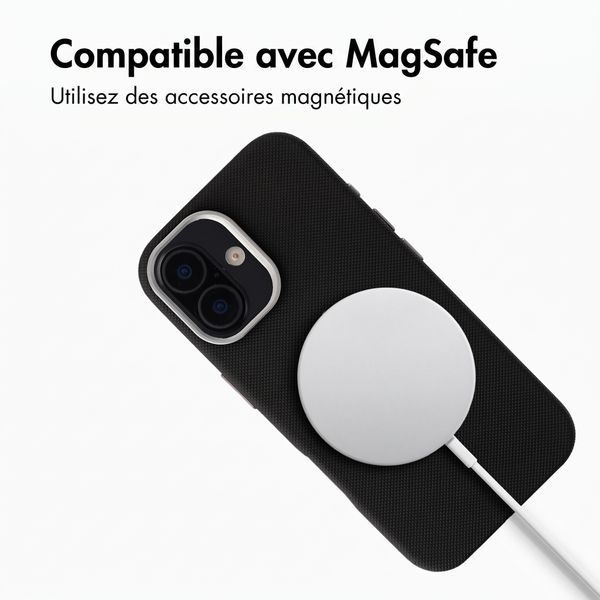 Accezz Coque arrière Mesh avec MagSafe Apple iPhone 17 - Noir
