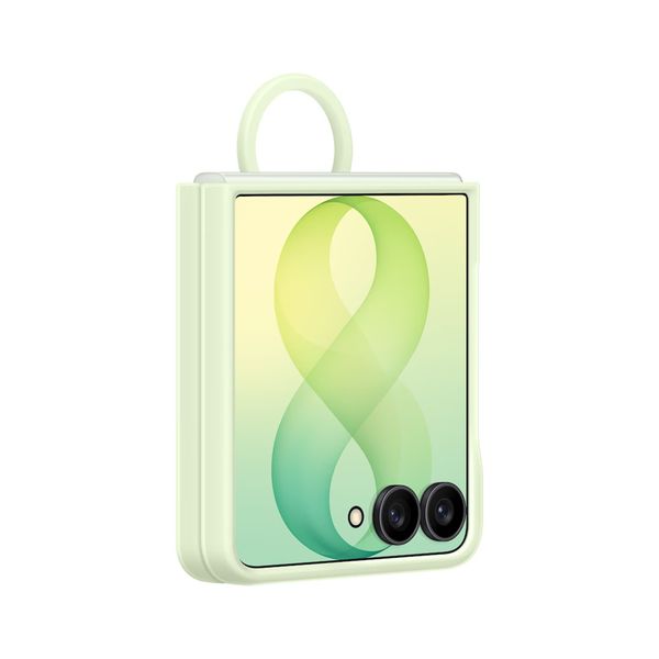 Samsung Coque Silicone Magnet Cover Ring Samsung Galaxy Z Flip 8 - Green