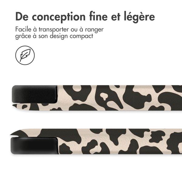 imoshion Coque tablette Design Trifold Apple iPad 6 (2018) 9.7 pouces / iPad 5 (2017) 9.7 pouces / Air 2 (2014)/Air 1 (2013) - Leopard