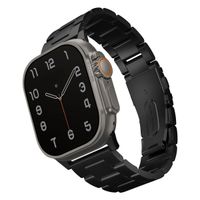 Uniq Bracelet Osta en acier avec maillons auto-ajustables Apple Watch | 44/45/46/49 mm - Midnight Black