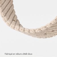 imoshion Bracelet en velours côtelé Apple Watch | 44/45/46/49 mm - Beige