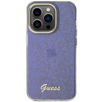 Guess Coque arrière Faceted Mirror Apple iPhone 15 Pro - Bleu