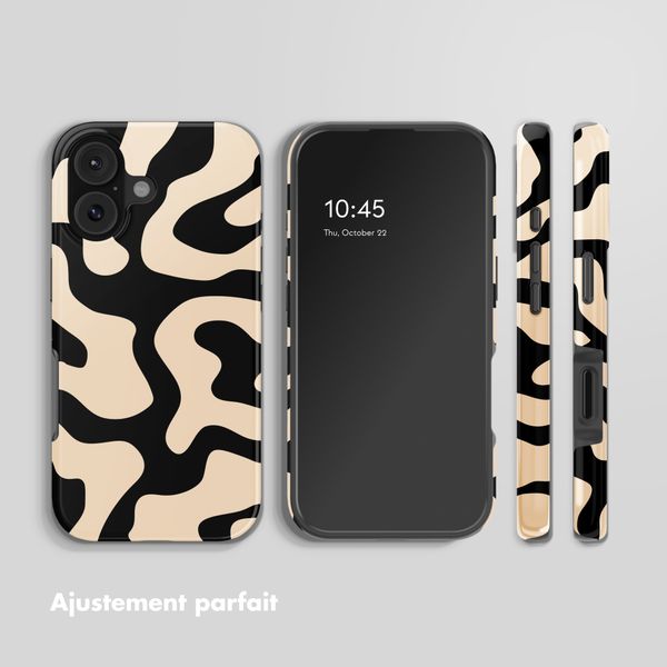 Selencia Coque arrière Vivid Apple iPhone 17 - Art Wave Black