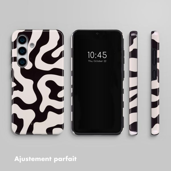 Selencia Coque arrière Vivid Samsung Galaxy S25 Plus - Art Wave Black