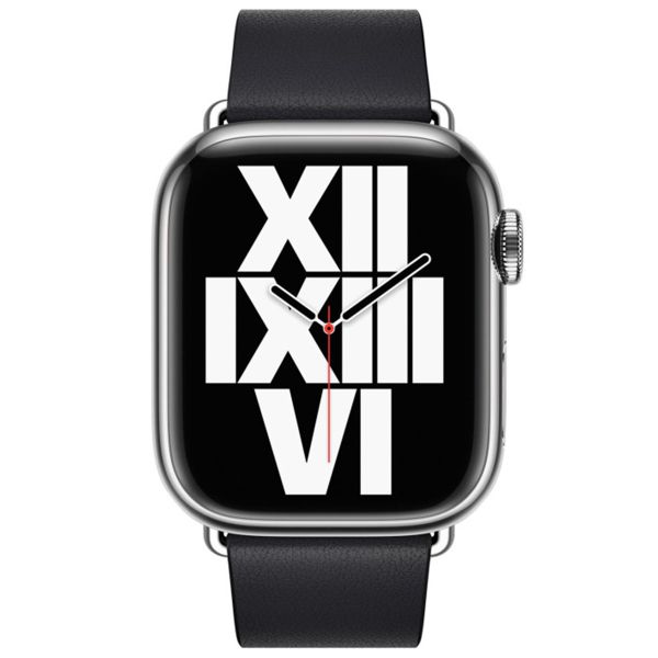 Apple Bracelet Leather Band Modern Buckle Apple Watch | 38/40/41/42 mm - Taille S - Midnight