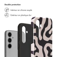 Selencia Coque arrière Vivid Samsung Galaxy A55 - Art Wave Black